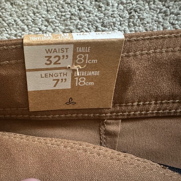 Prana Men’s Stretch Zion Hybrid Short II Size 32 in Sepia 7” inseam Sustainable - Picture 9 of 10